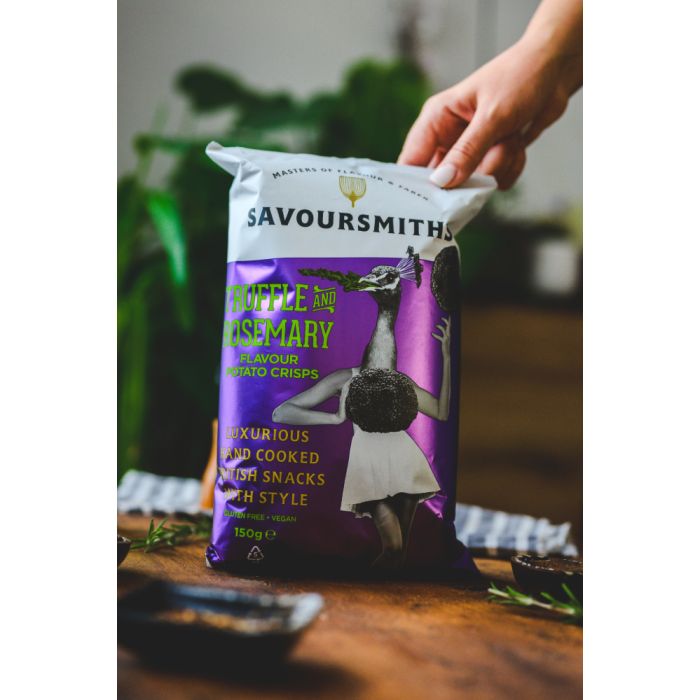 Savoursmith's Truffle and Rosemary Potato Crisps (Large Bag)