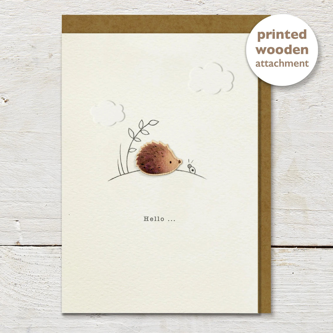 Hello Hedgehog Greeting Card