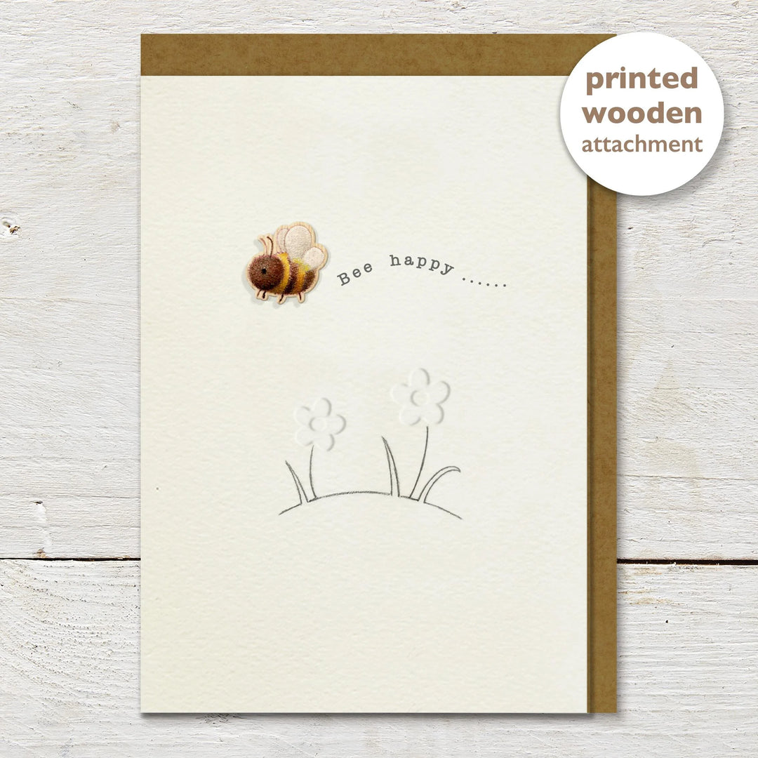 Bumble Bee Happy Greeting Card