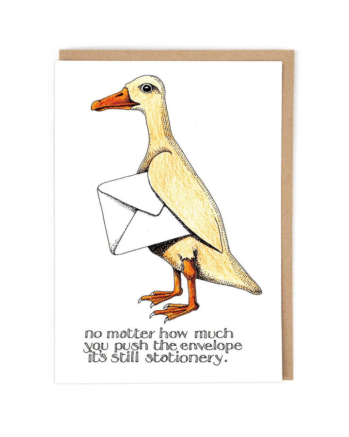 Stationary Duck Card by Simon Drew