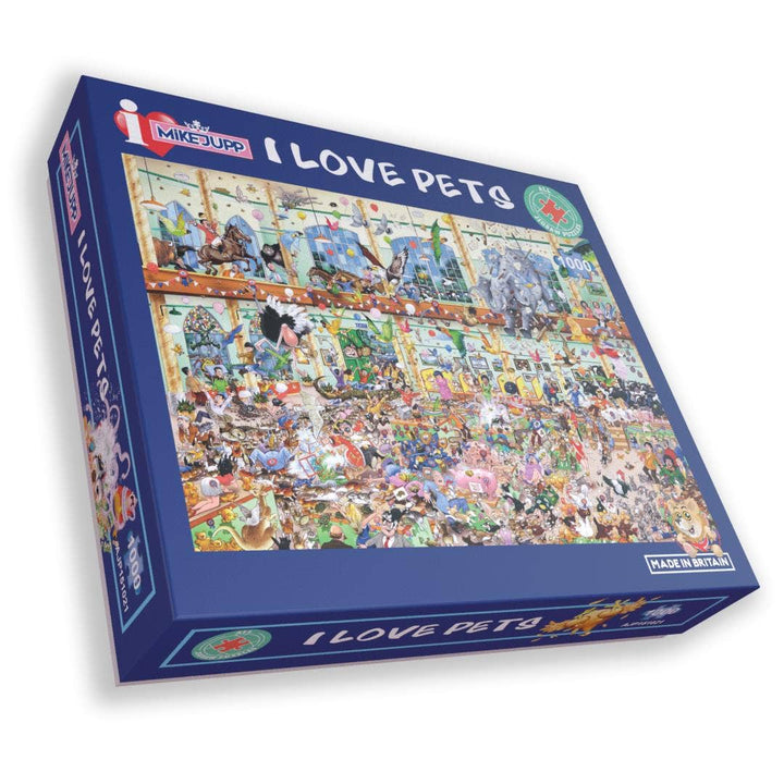 I Love Pets 1000 Piece Jigsaw Puzzle by Mike Jupp