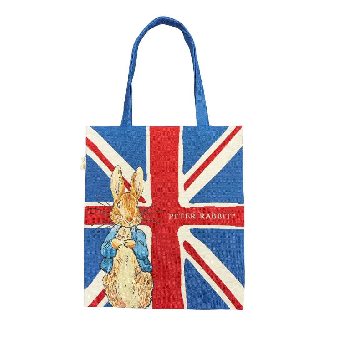 Peter Rabbit Union Jack Flat Tote Bag