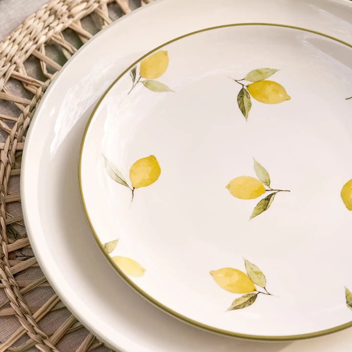 Lemons Stoneware Side Plate