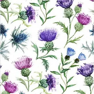 Thistles Cotton Tea Towel