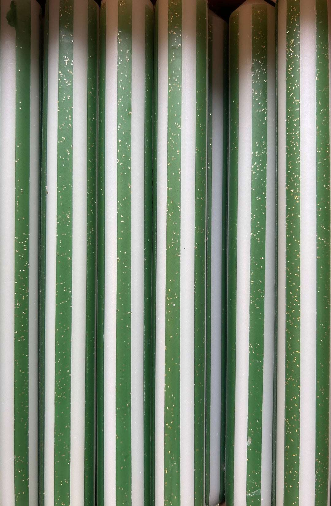 Christmas Pinstripes Individual Candle