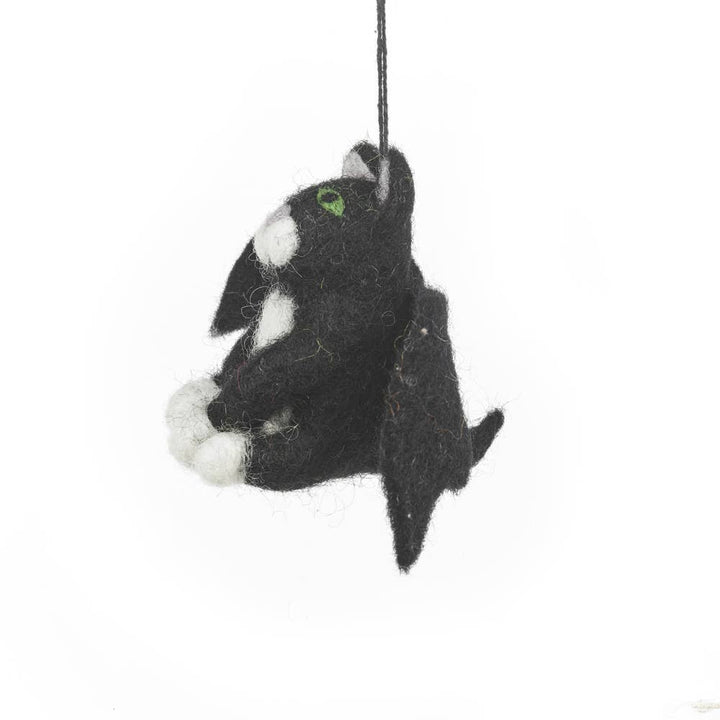 Batty Catty Handmade Hanging Felt Halloween Decoration