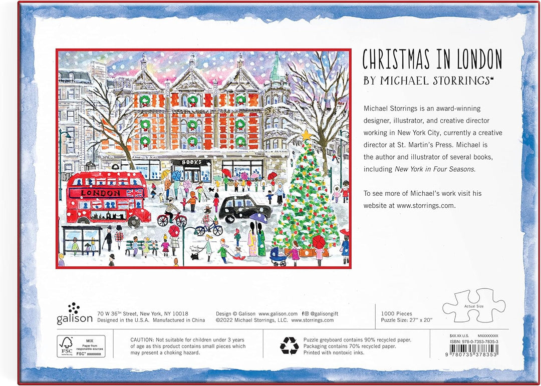Christmas In London 1000 Piece Jigsaw Puzzle