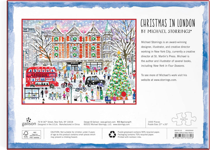 Christmas In London 1000 Piece Jigsaw Puzzle