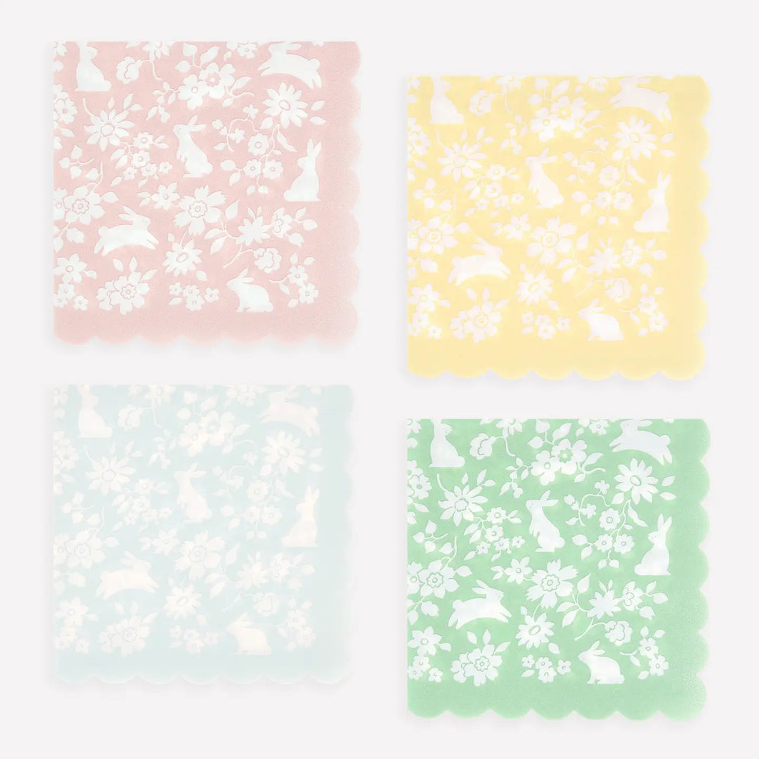 Ditsy Bunny Small Napkins