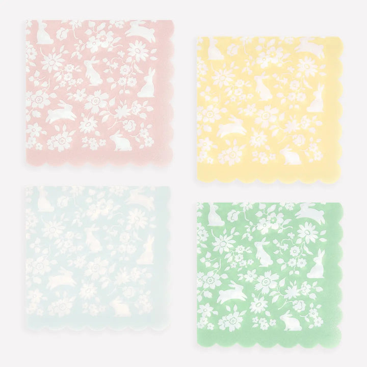 Ditsy Bunny Small Napkins