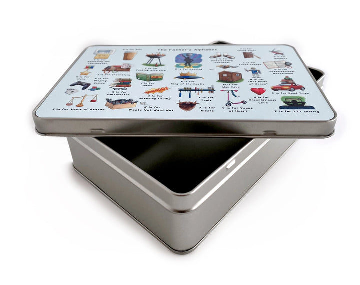 The Father's Alphabet Storage Tin
