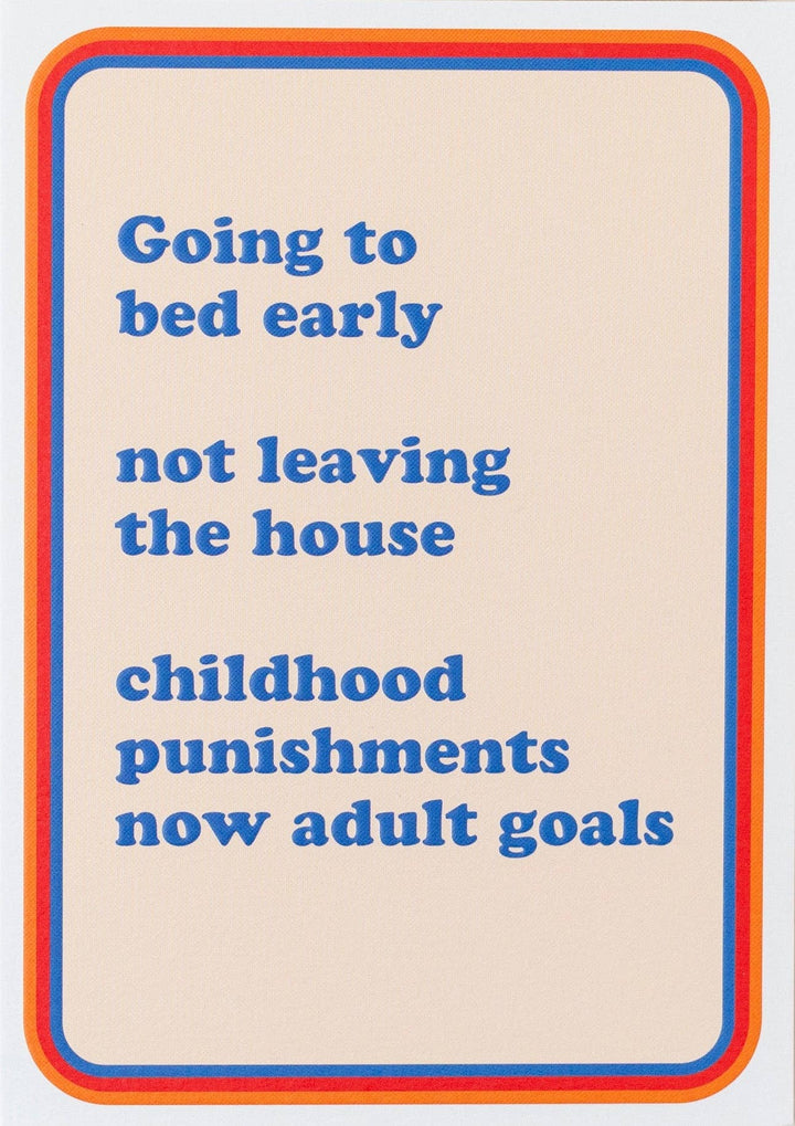 Adult Goals Card by Pina Colada