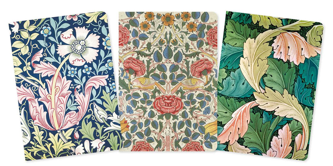 William Morris Set of 3 Standard A5 Notebooks