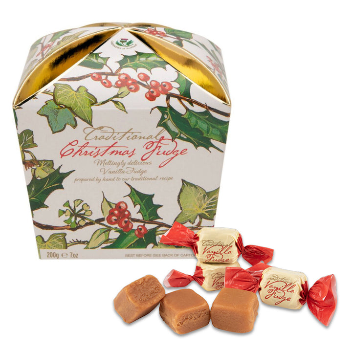 Vanilla Fudge Holly Christmas Carton