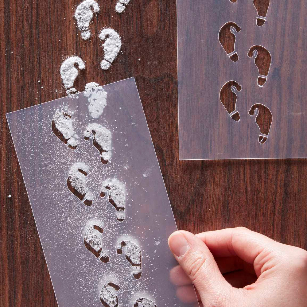 Elf Shaped Christmas Footprint Stencil – The Bee's Knees British Imports elf-shaped-christmas-footprint-stencil-the-bee-s-knees-british-imports