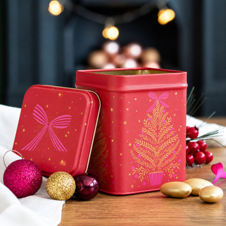 Crimson Tree Mini Tea Tin