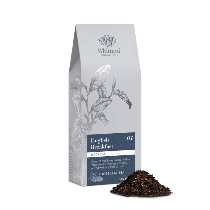 Whittard English Breakfast Loose Tea Silver Pouch