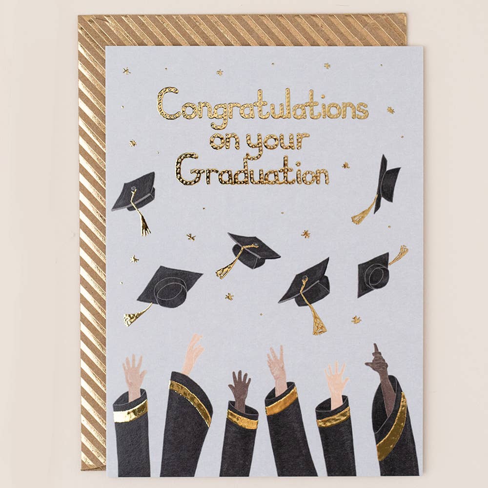 'Congratulations on Your Graduation' Gold Foiled Card