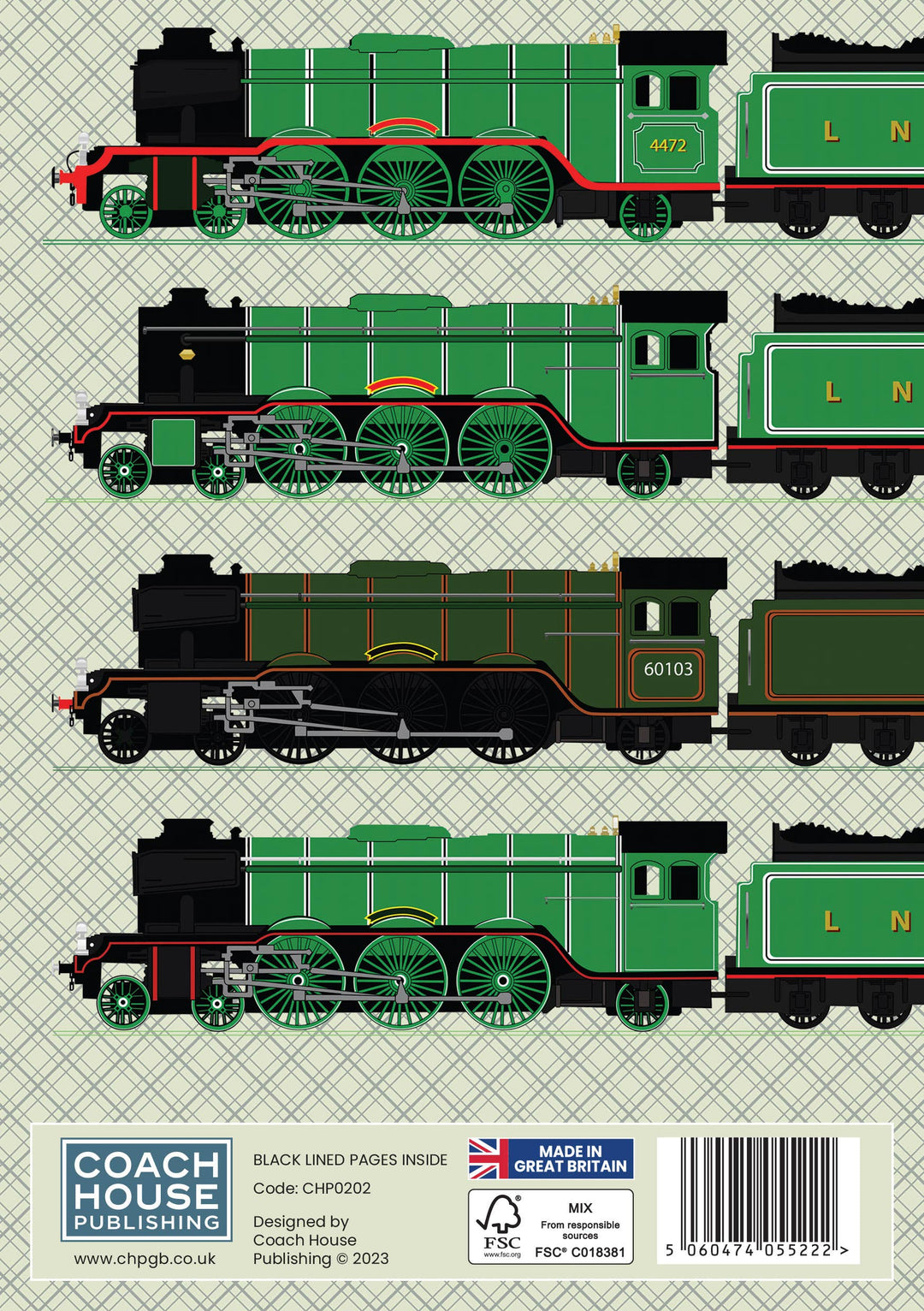 Flying Scotsman Hardcover Notebook