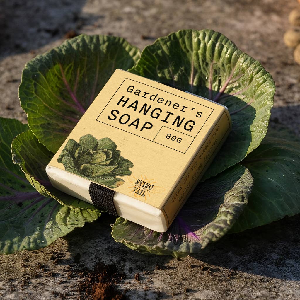 Gardener's Olive Hanging Soap on a Rope 80g