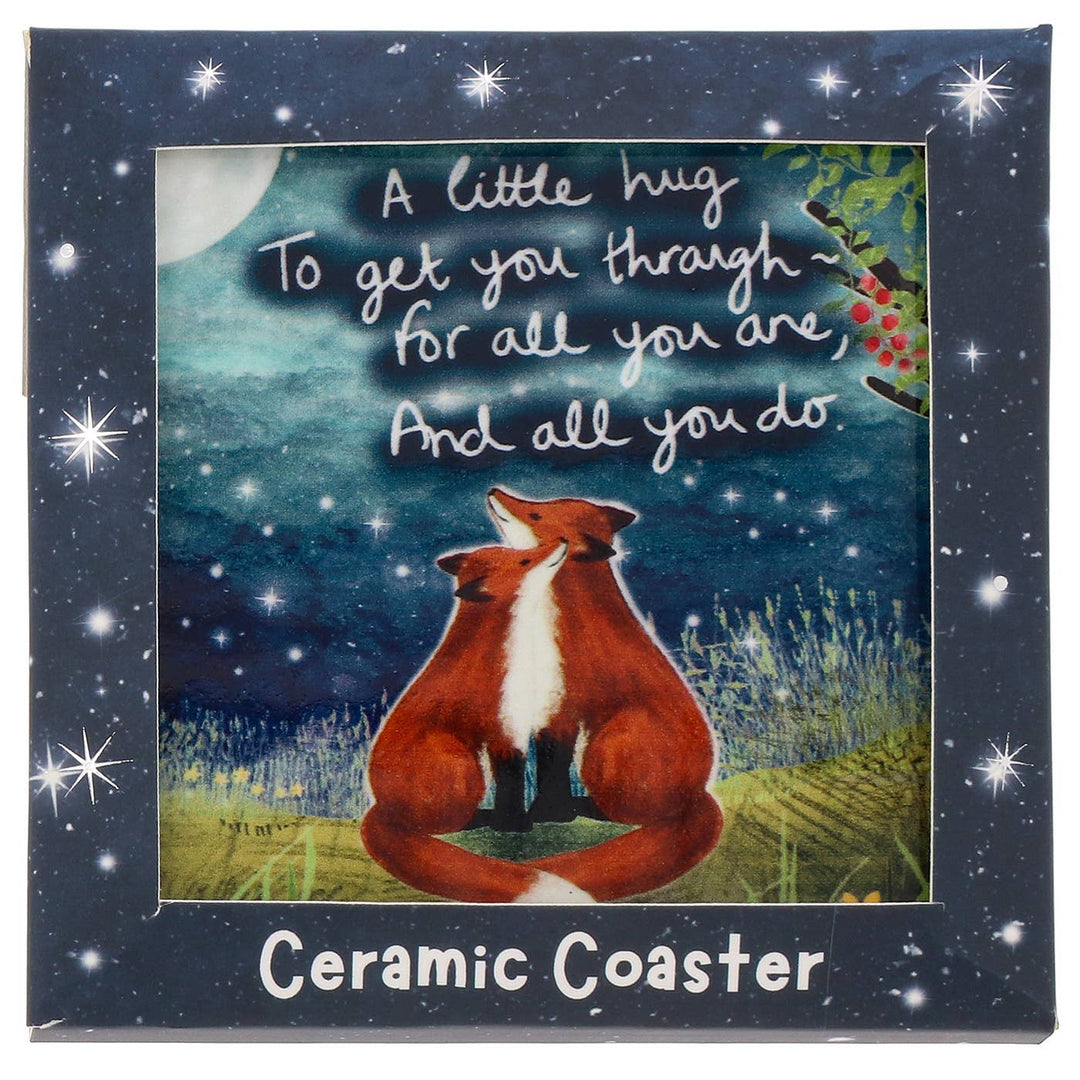 Fox Under The Moon Little Hug Coaster