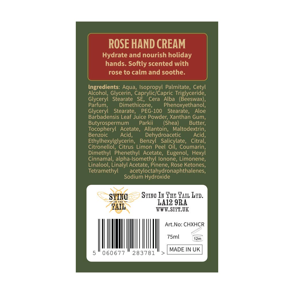 Christmas Hand Cream - Rose 75ml