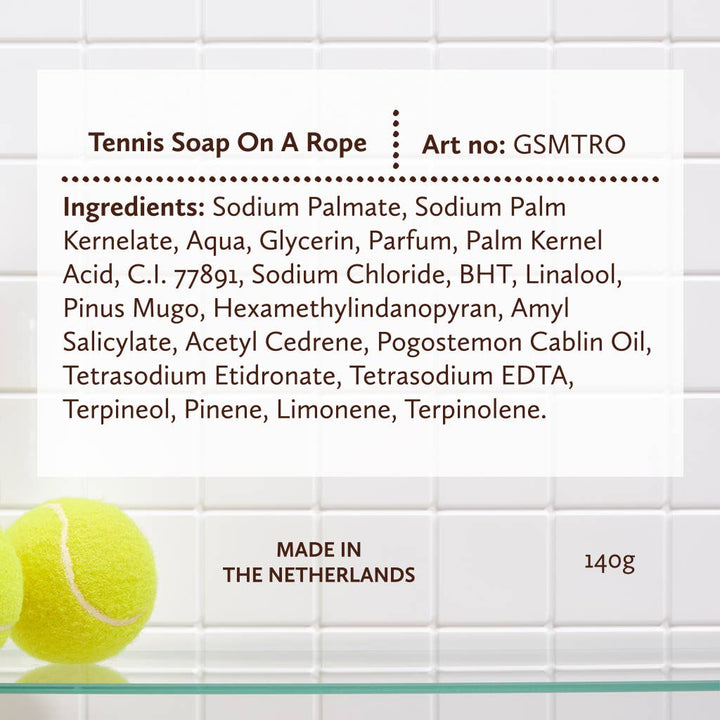 'Game, Set, & Match!' Tennis Ball Soap on a Rope 140g