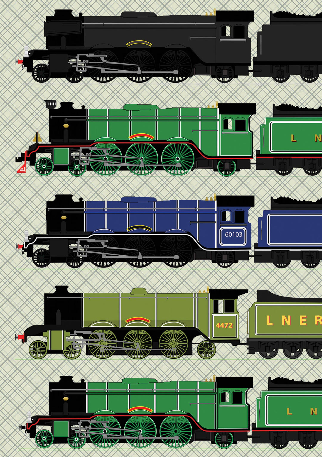 Flying Scotsman Hardcover Notebook