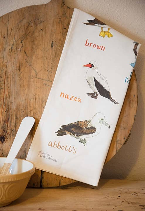 Boobies Bird Cotton Tea Towel