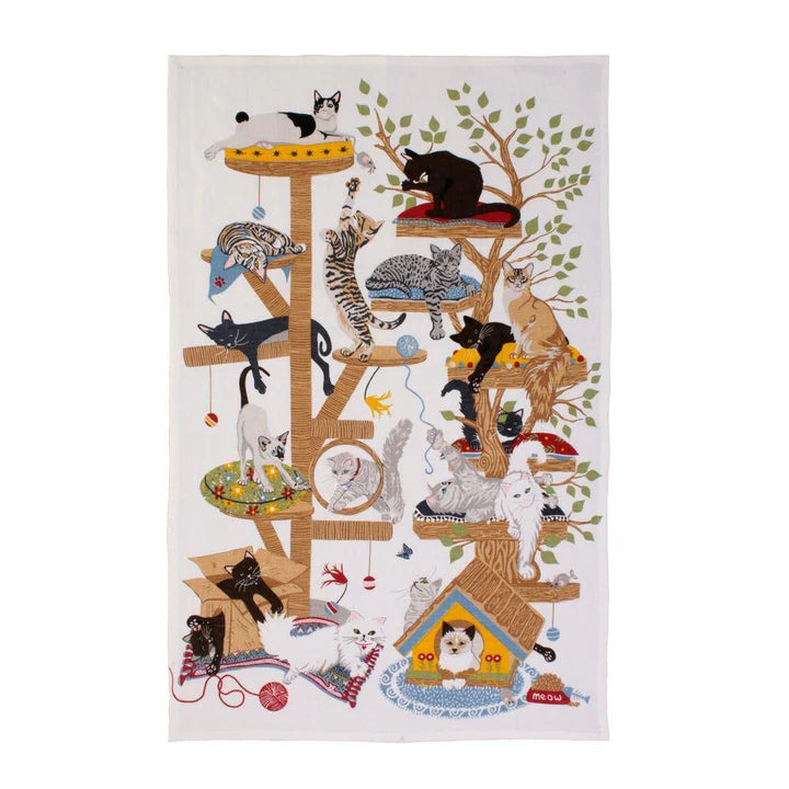 Moggie Mayhem Tea Towel