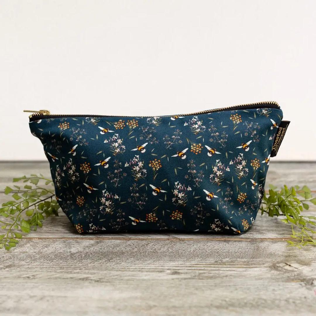Bee & Honeysuckle (Noir) Wash Bag