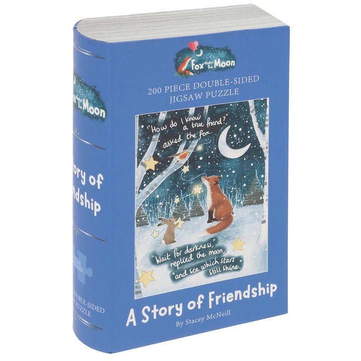Fox Under The Moon Friendship 200 Piece Double Sided Jigsaw Puzzle