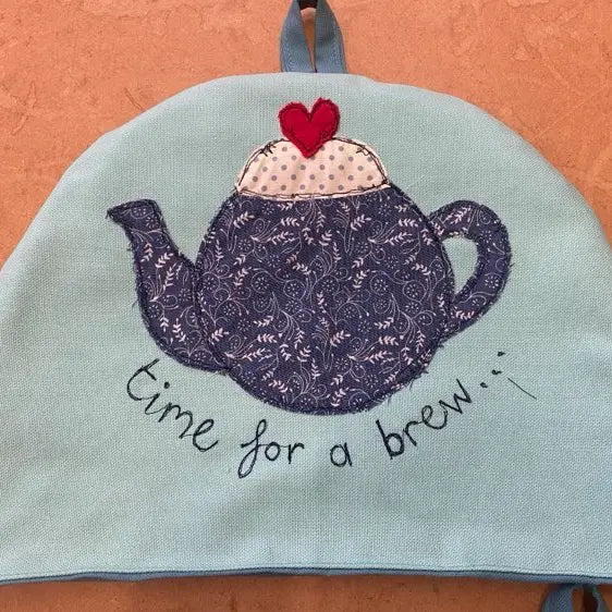 Time for a Brew Heart Teapot Tea Cosy