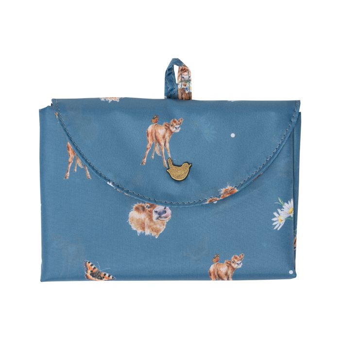 'Farmyard Friends' Cows Foldable Lightweight Shopping Bag