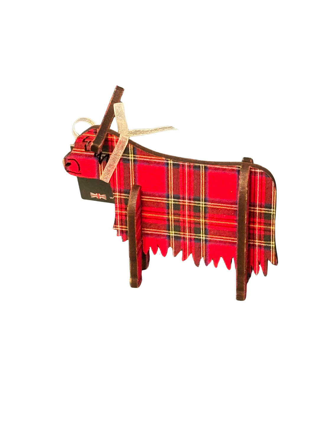 Standing Highland Cow Wooden Decoration