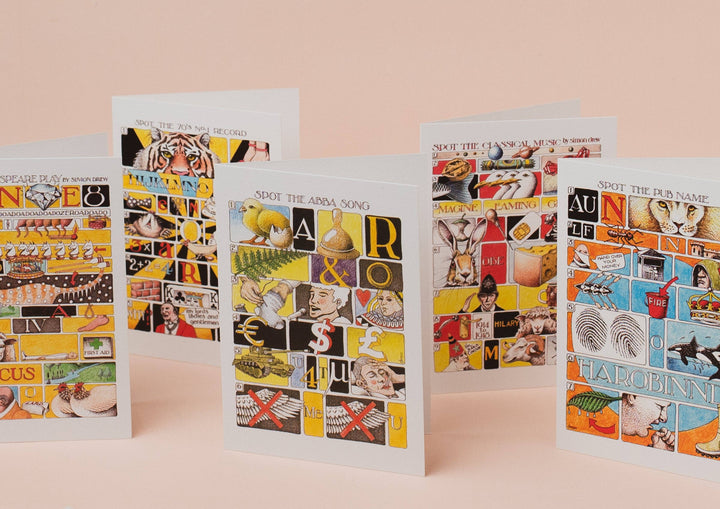 Spot the ABBA Song Card by Simon Drew