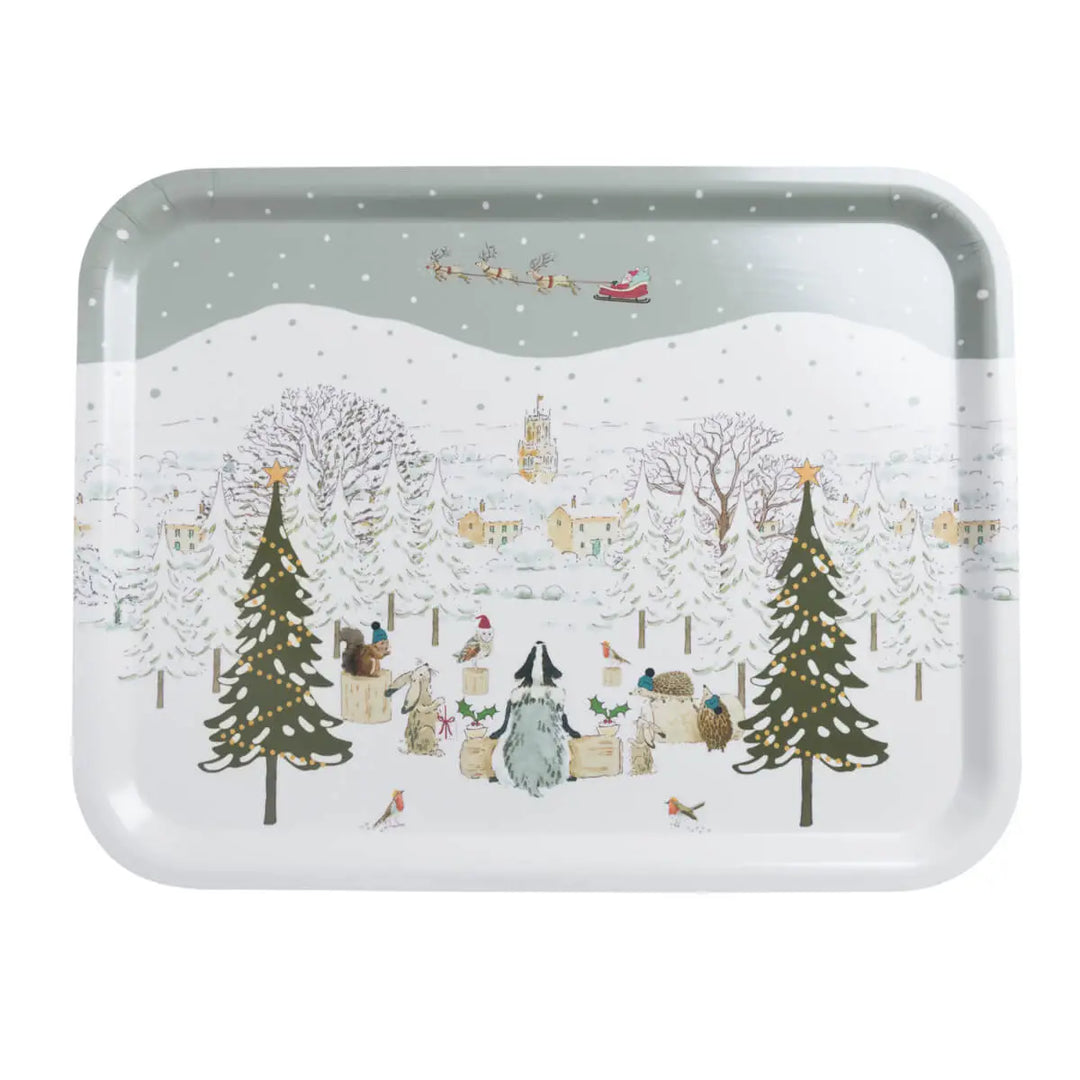 Festive Forest Large Serving Tray