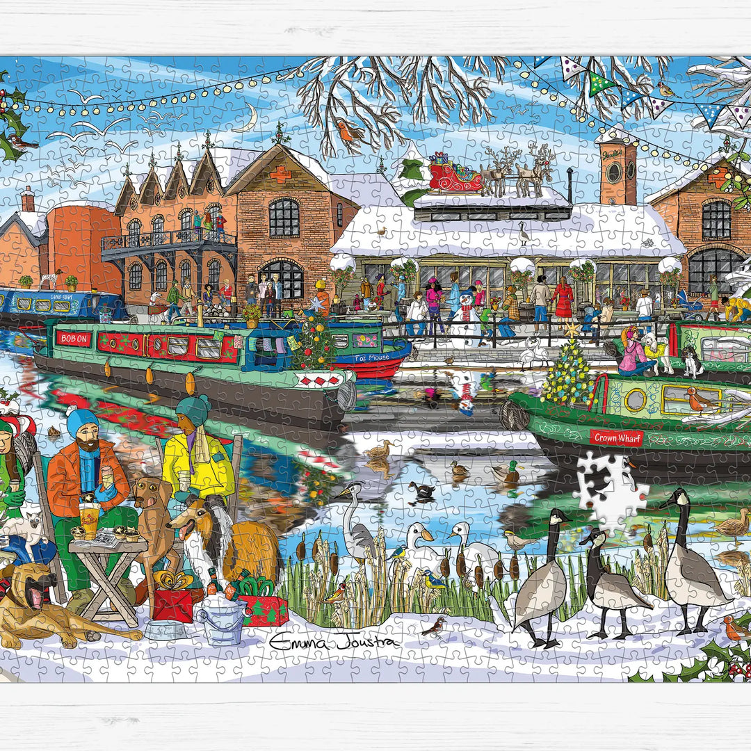 Festive Crown Wharf 1000 Piece Jigsaw Puzzle