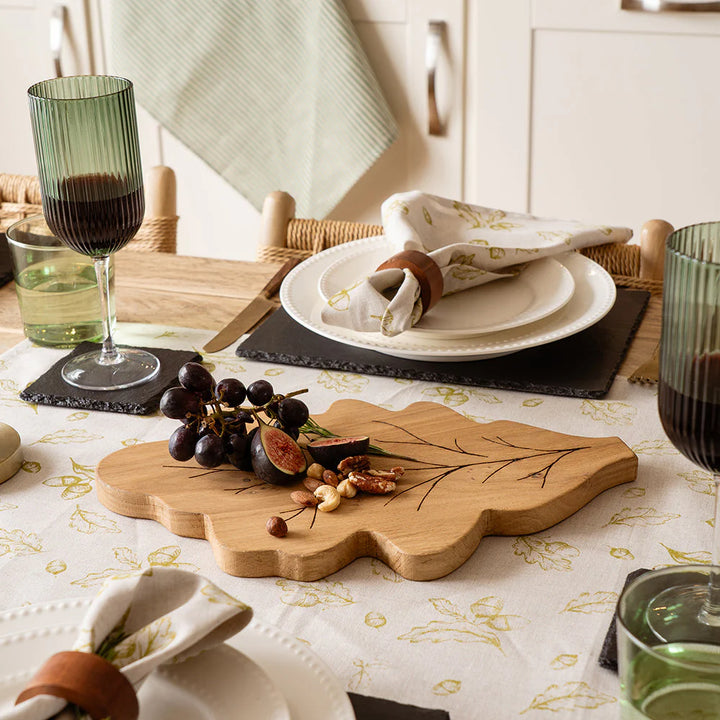 Framed Oak Leaf Oak Serving Board