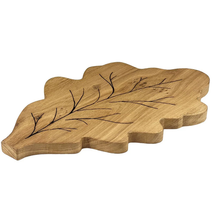 Framed Oak Leaf Oak Serving Board