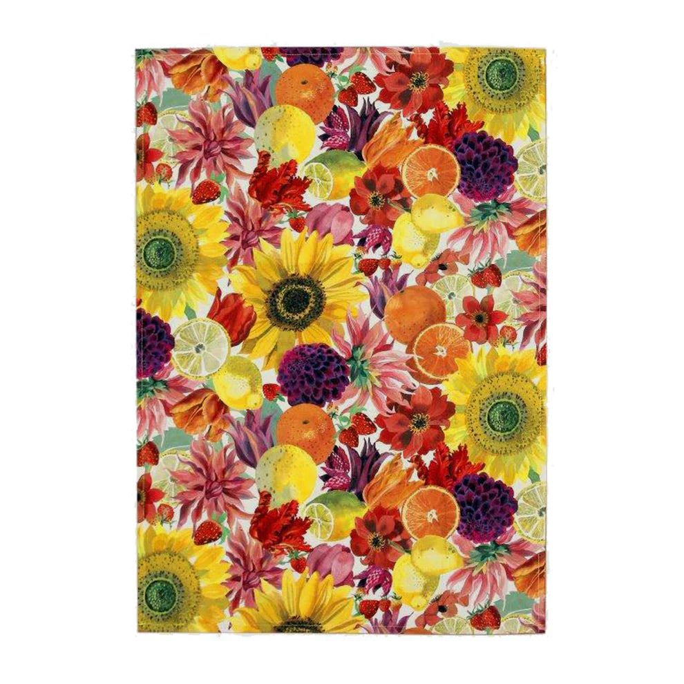 Fruit and Flowers Tea Towel