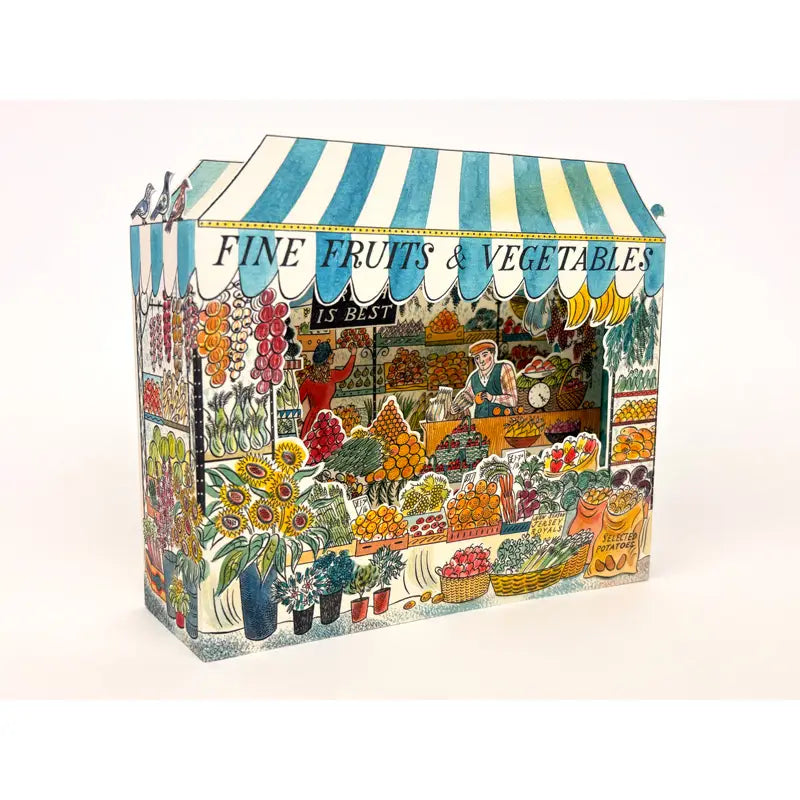 Fine Fruits and Vegetables 3D Greetings Card