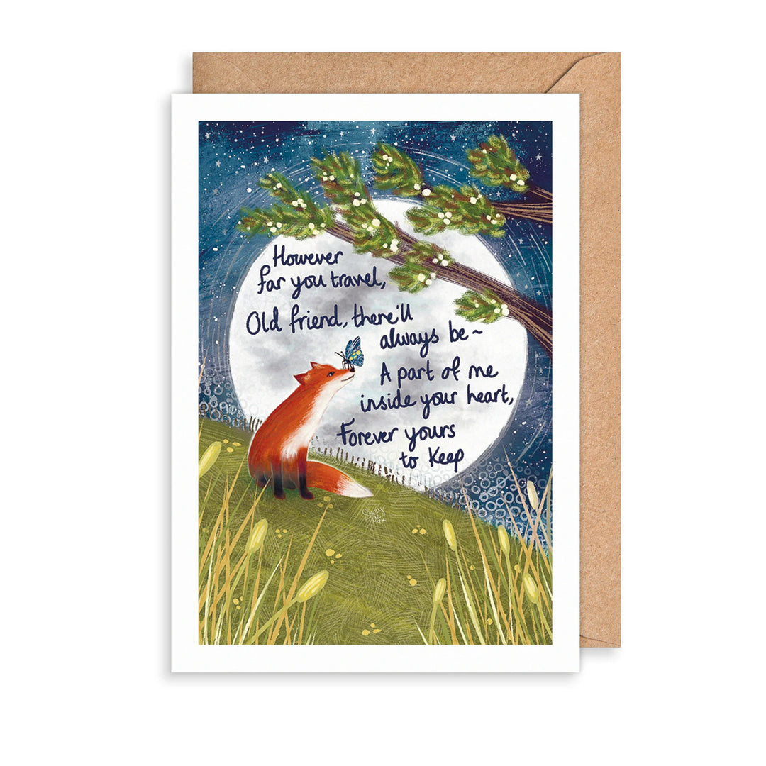 Forever Yours Fox & Butterfly Greeting Card