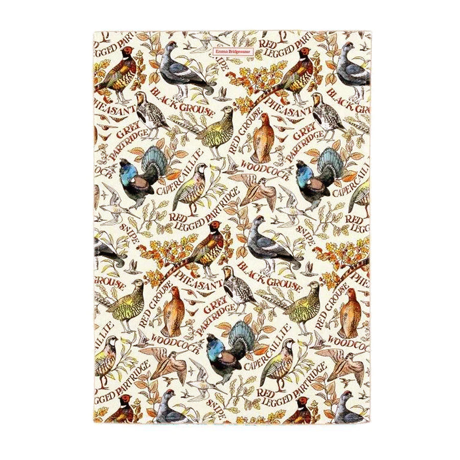 Game Birds Tea Towel