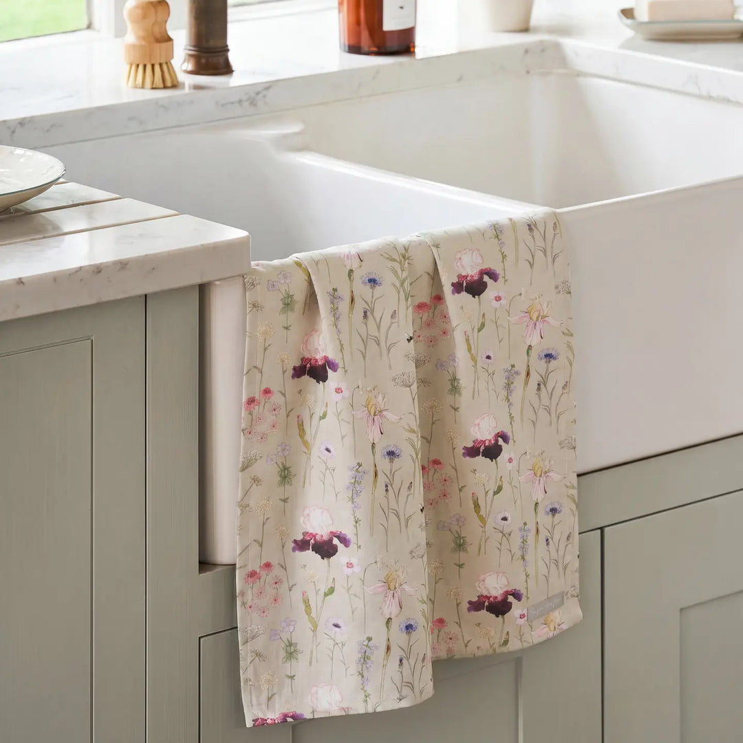 Garden Floral Tea Towel