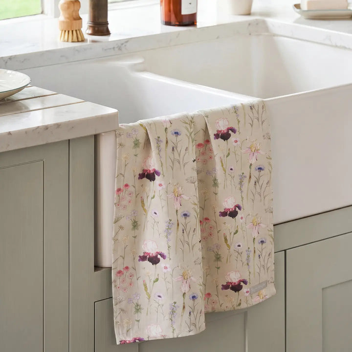 Garden Floral Tea Towel