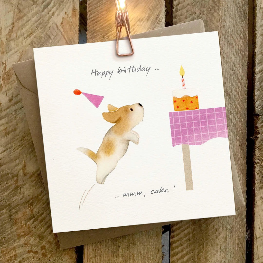 Happy Birthday mmm Cake Greeting Card