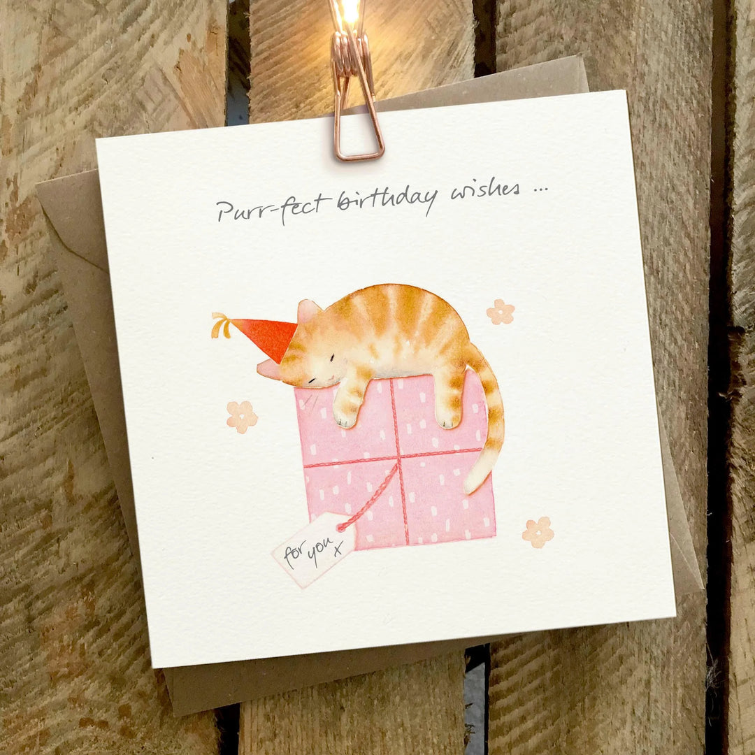 Purr-fect Birthday Wishes Greeting Card
