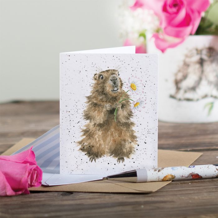'The First Date' Marmot Gift Enclosure Card