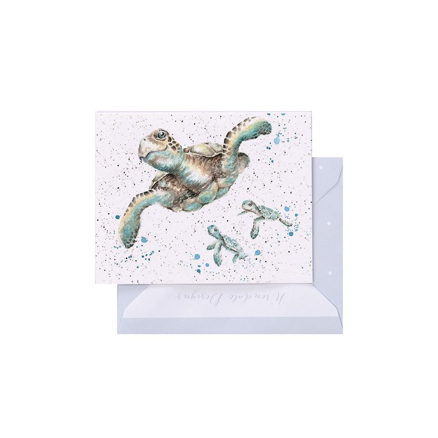 'Swimming School' Turtle Gift Enclosure Card
